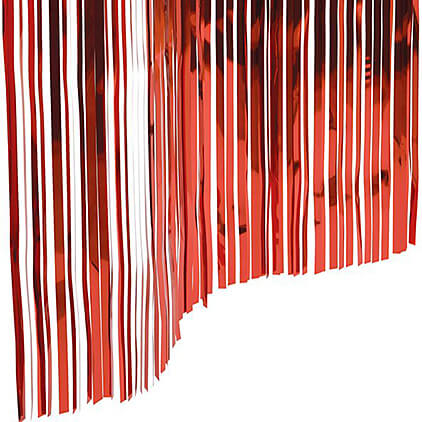 Slit Drapes Red (2")