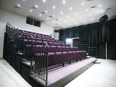 Curtains installed in sports hall