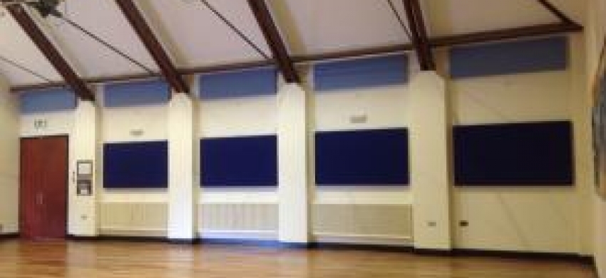 Ipswich School rehires Camstage for CamStyle™ acoustic panels and curtains.