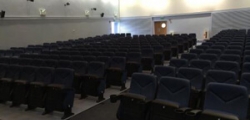 Camstage delivers seats, walls, curtain to military base