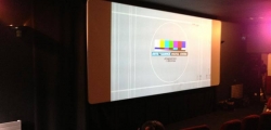 Camstage installs a mini-perf screen during a cinema renovation