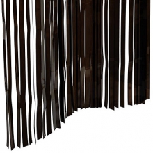 Slit Drapes Black (1")