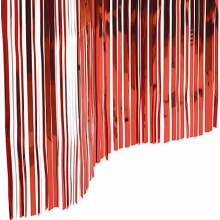 Slit Drapes Red (1")